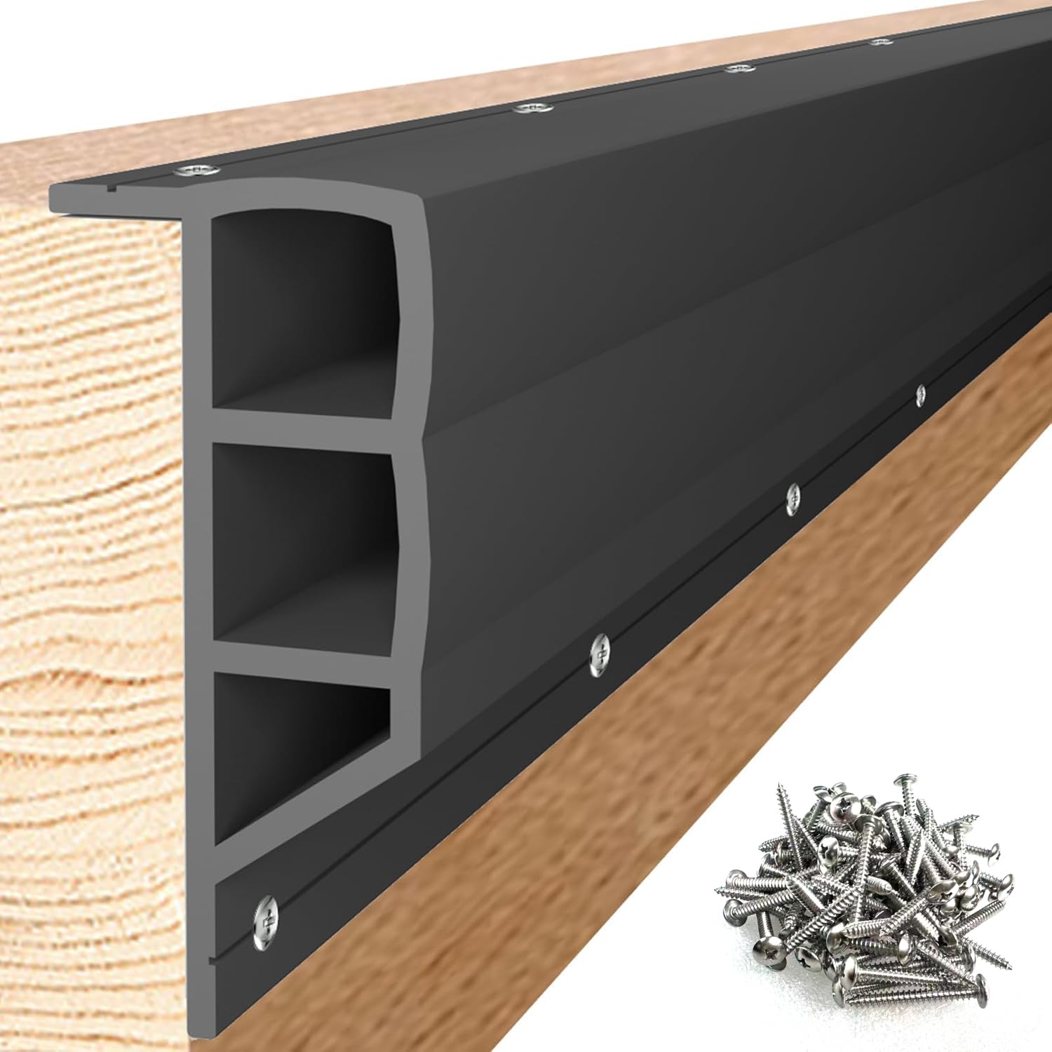 Nalwort Dock Bumpers 16 Feet and 24 Feet, Full Protection Dock Fender for Straight Edge and Side, Boat Dock Bumpers for Edging, Includes Mounting Screws, Black Gray Blue Brown Green Orange Yellow