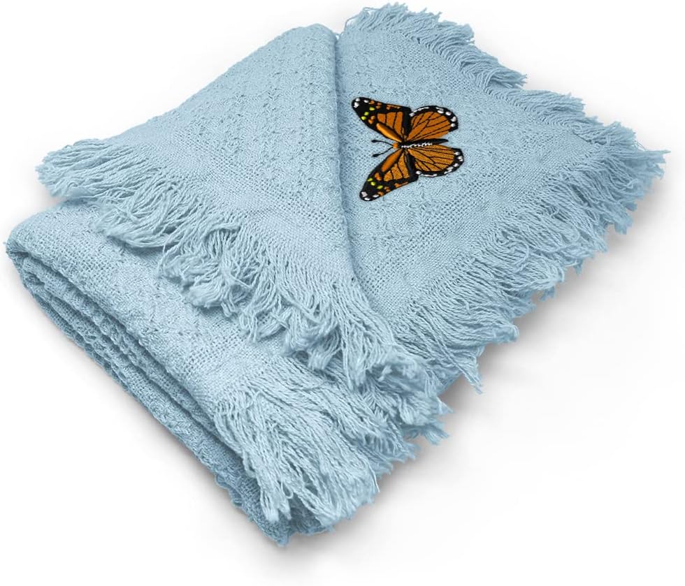 Nursery Bedding Baby Blankets for Boys & Girls Monarch Butterfly Cotton