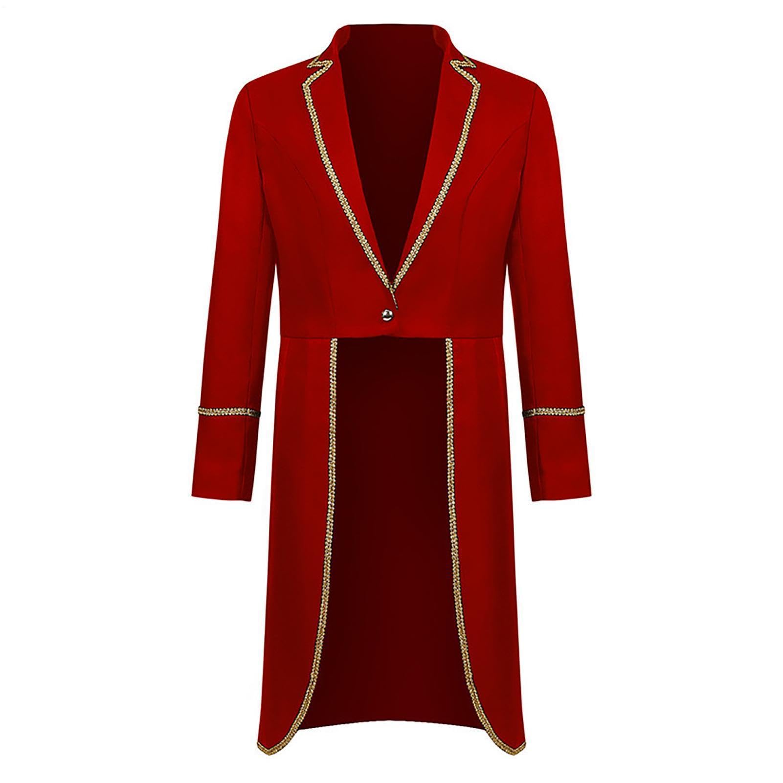 Steampunk - Chaqueta gótica vintage para hombre, disfraz de Halloween con