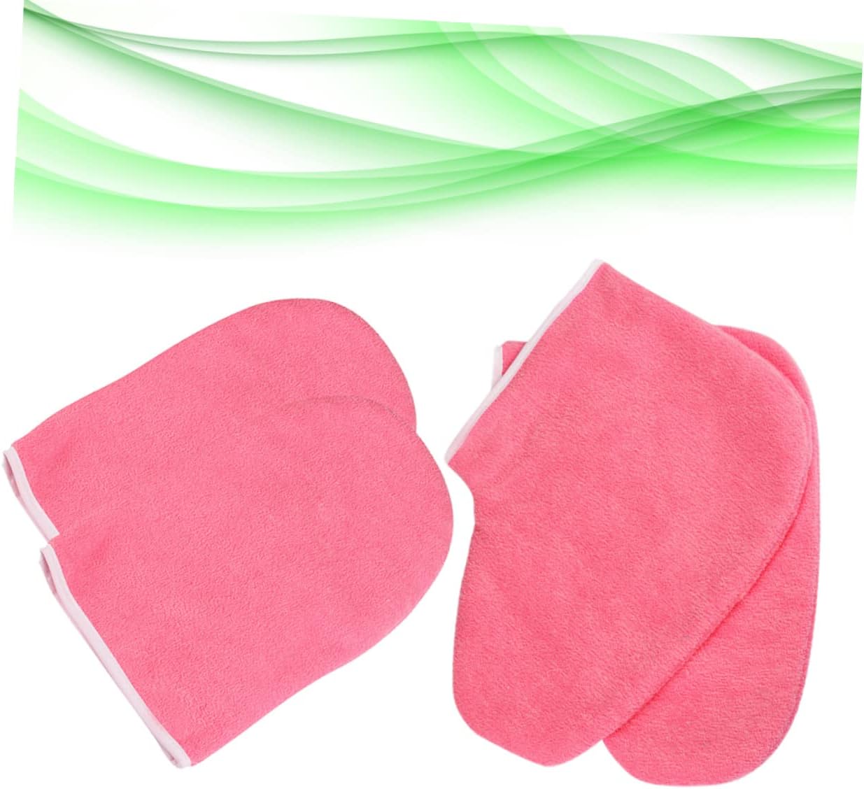 FOMIYES Wax Foot Cover Set Paraffin Therapy Glove Paraffin Wax Foot Hand Cover Pedicure Supplies Easy Self-use