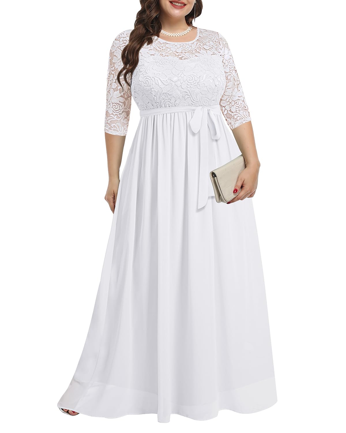Pinup Fashion Plus Size Formal Evening Dress Wedding Guest Bridal Gowns
