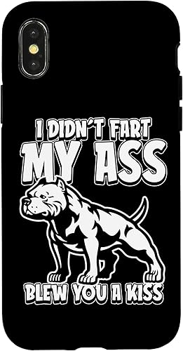 Miniatura 7 de Funda para iPhone XS Max American Bully Dog Pet I Didnt Fart My Butt Blew You A Kiss