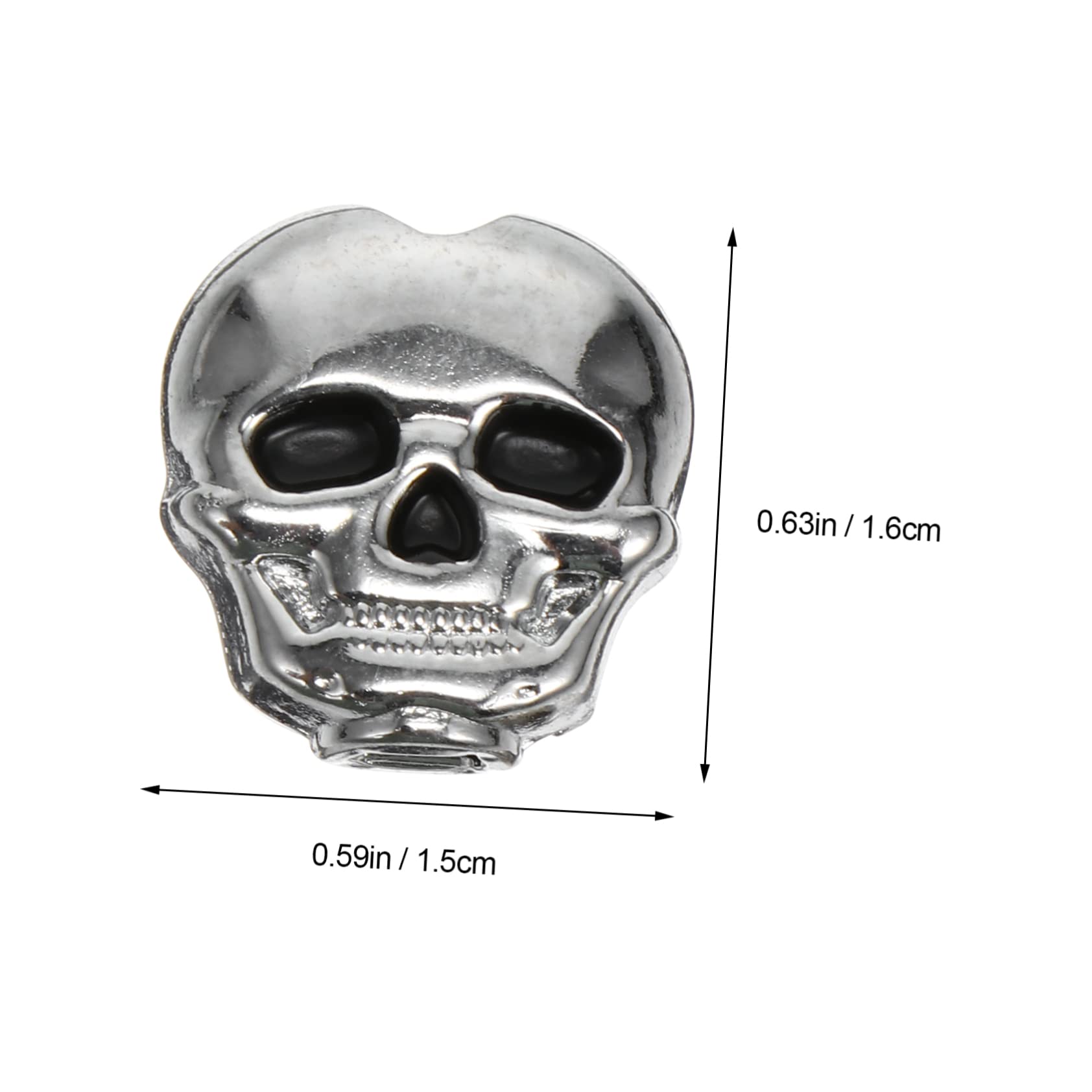 Toyvian 6Pcs Skull Design Electric Guitar Tuning Pegs Guitar String Knobs Lightweight Machine Tuners for Acoustic Guitar Parts and Accessories