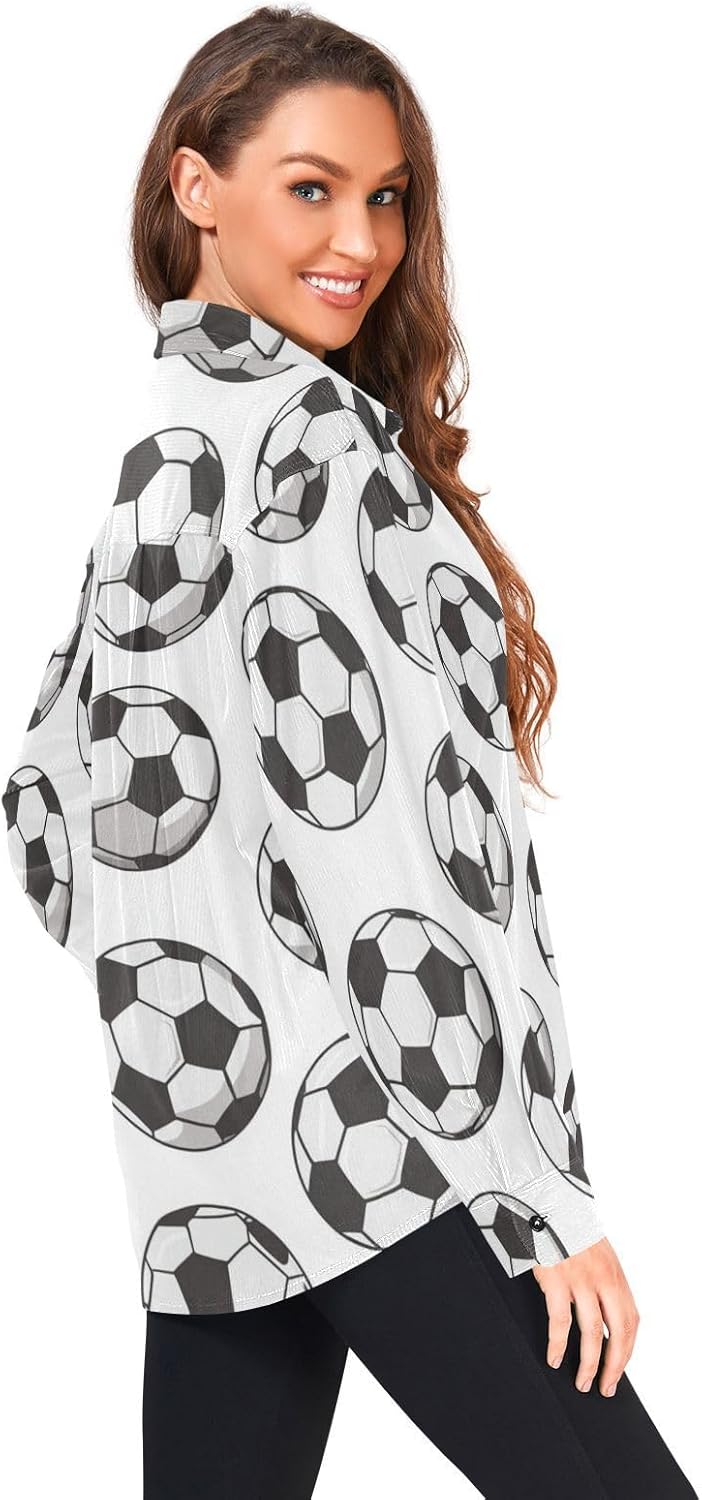 Modern Sport Soccer Football Woolen Cord Fabric Mens Rugby Shirts Long Sleeve for Women Apparel with Pockets