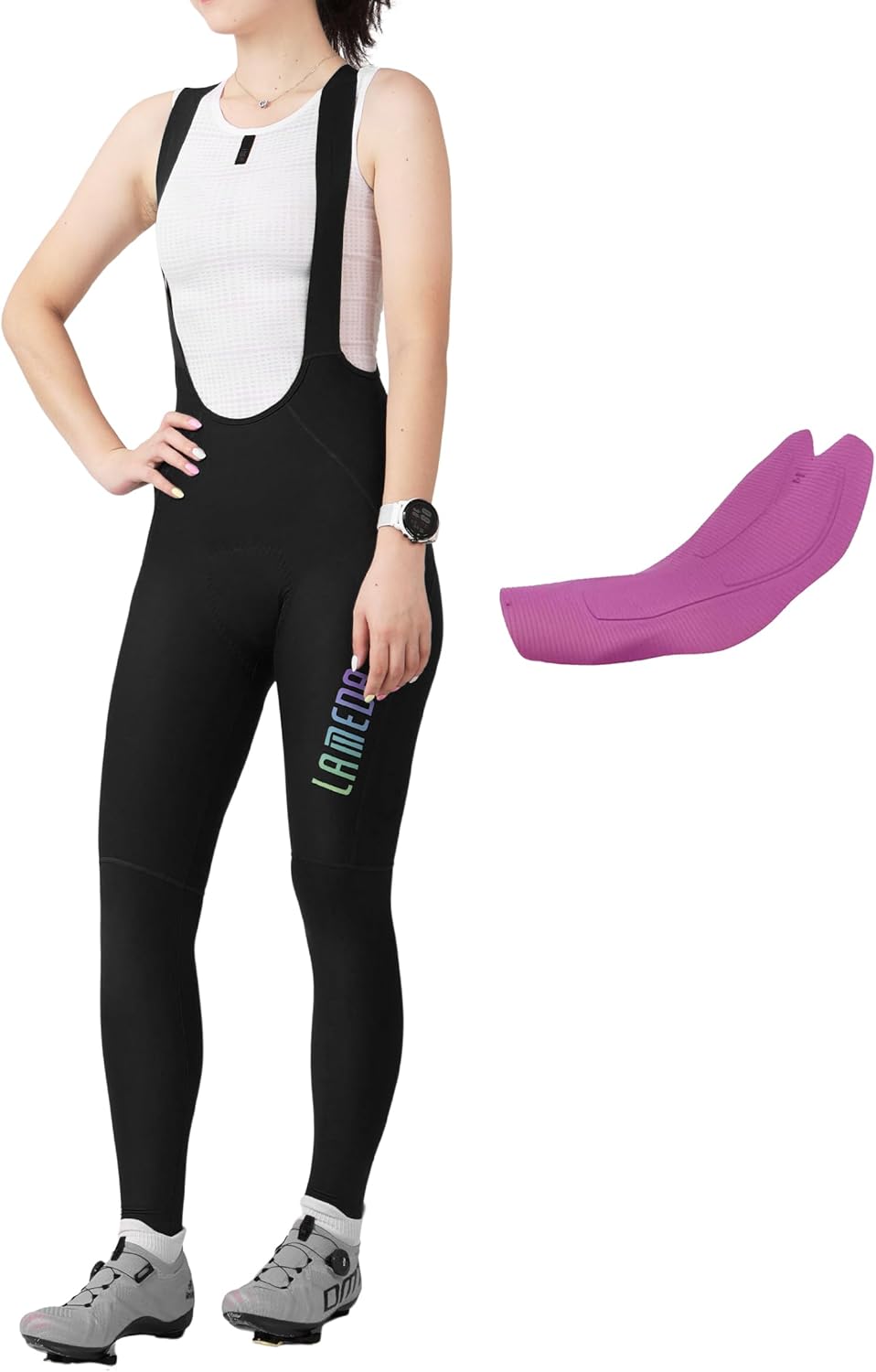 LAMEDA Bike Pants for Women, High Waist 3D Padded Cycling Pants Breathable Quick Dry Bike Trousers Tights Bicycle Leggings