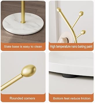 Clothes rack floor-standing clothes rack balcony home clothes drying rack (Color : Gold)