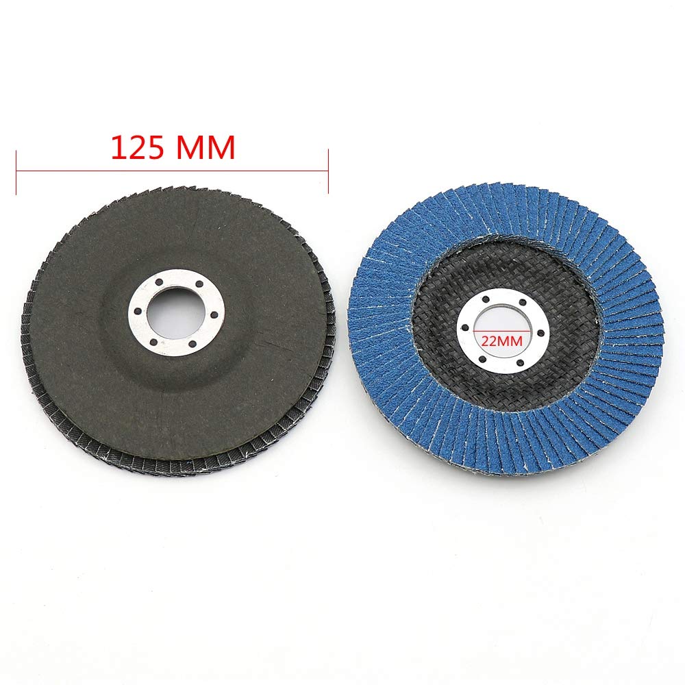 Tarcza Polerska, 20 Sztuk 80 Ściernice Listkowe Szlifowanie Tarcze Szlifierskie Do Szlifierki Kątowej 125Mm/4.9 ''Metalowe Plastikowe Narzędzie Ścierne Do Drewna