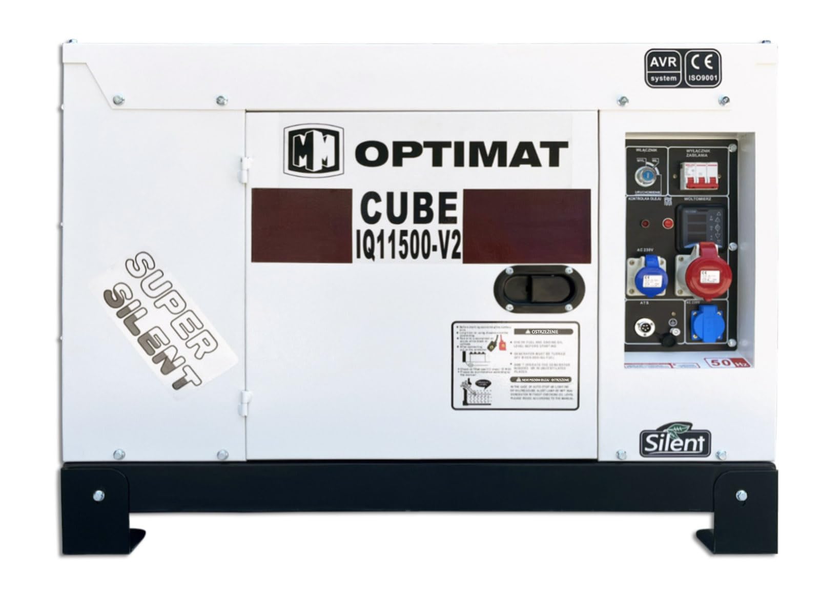 Generator Agregat Prądu AVR Diesel 11,5kW 230/400V Optimat IQ11500-V2 CUBE