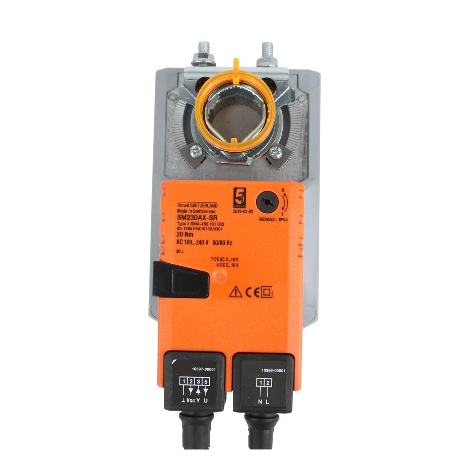 BRODEFUP SM230AX-SR Modulating damper actuator 20NM AC100 AC240V 10V