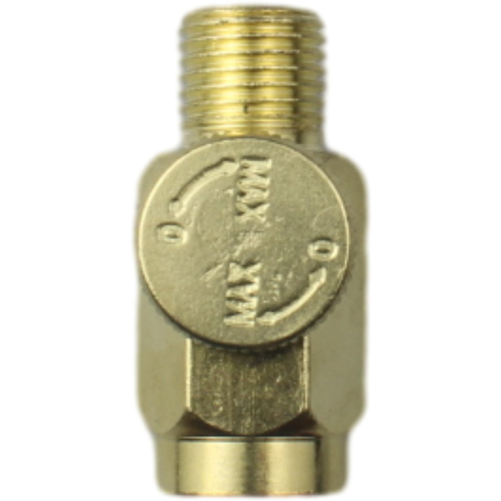 2 válvulas reguladoras de flujo de aire en línea de latón ajustables NPT macho y hembra de 1/4 pulgadas, herramienta de control de compresor de presión de aire