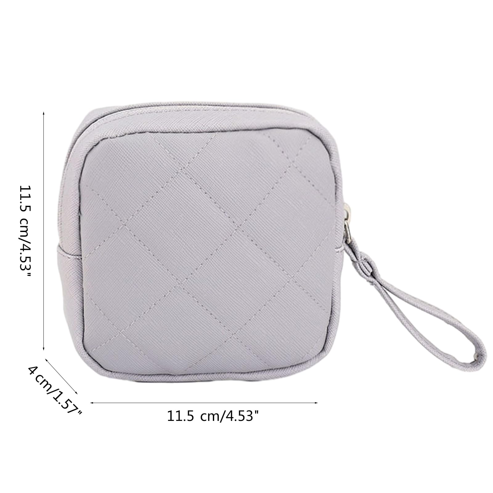 staol Storage Bag, Portable Sanitary Pad Bag Reusable Napkin Storage Organizer for Women Pad Pouch Bags Makeup Organizer, Khaki