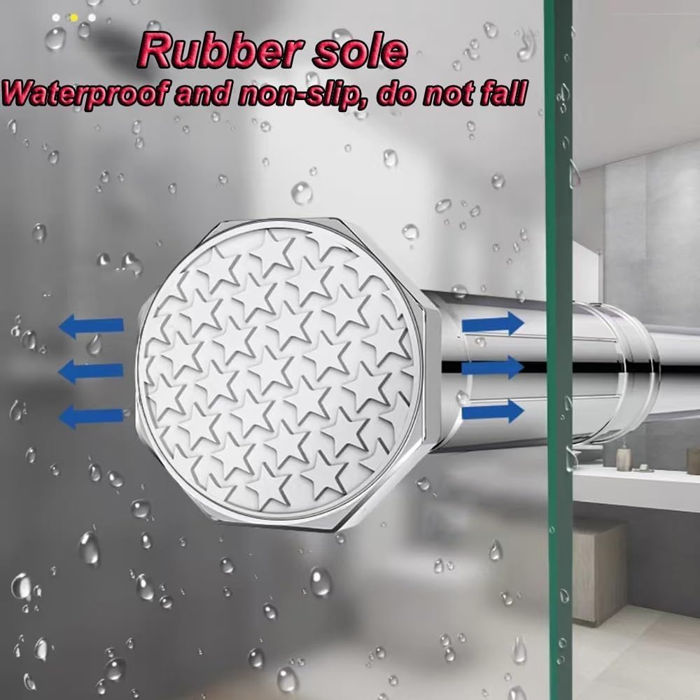Patas Ajustables, Soporte para Lavabo empotrable sin Necesidad de taladrar, Varilla de Soporte de Acero Inoxidable.