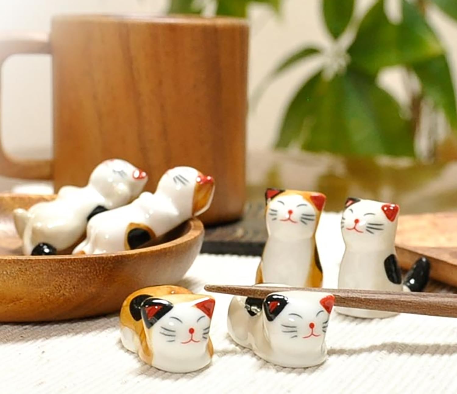 Amazon | 箸置き はしおき 箸台 箸枕 猫 可愛い おもしろ ねこの箸置き 