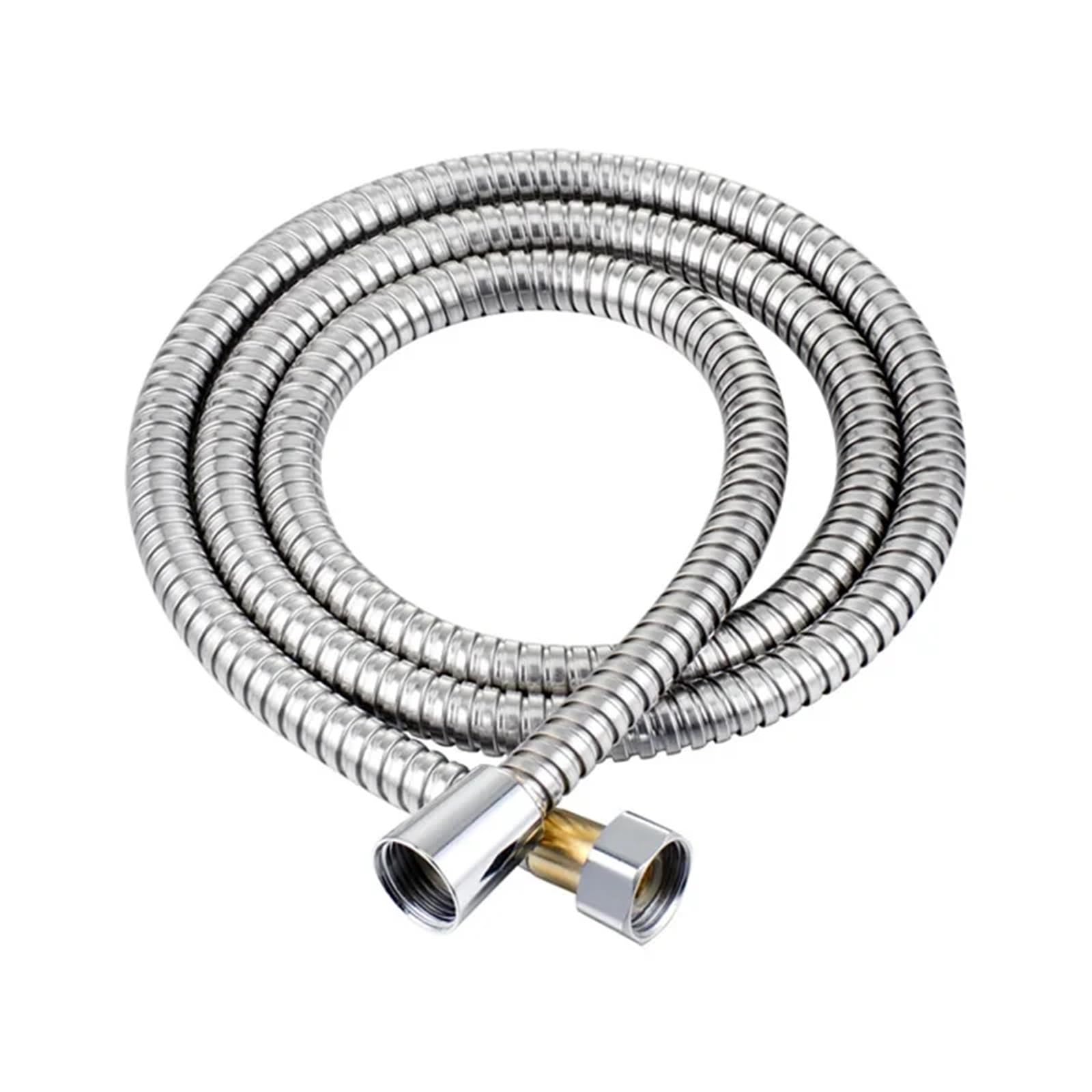 Lyxygmv Sliver Shower Hose Long Bathroom Water Extension Plumbing Pipe Showerhead Tube Accessorie For Bathroom Showers(,150.0Cm)