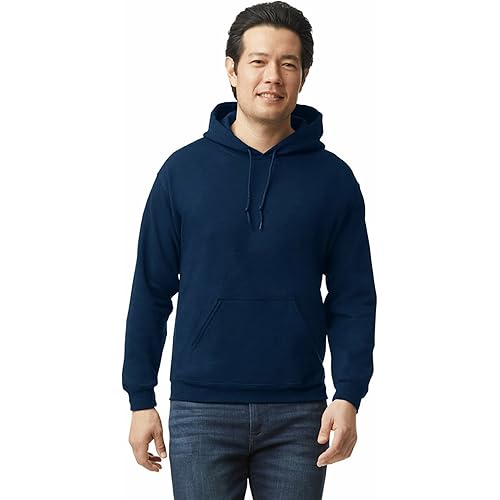 Gildan Unisex Adult Fleece Hoodie Sweatshirt, Style G18500, Multipack
