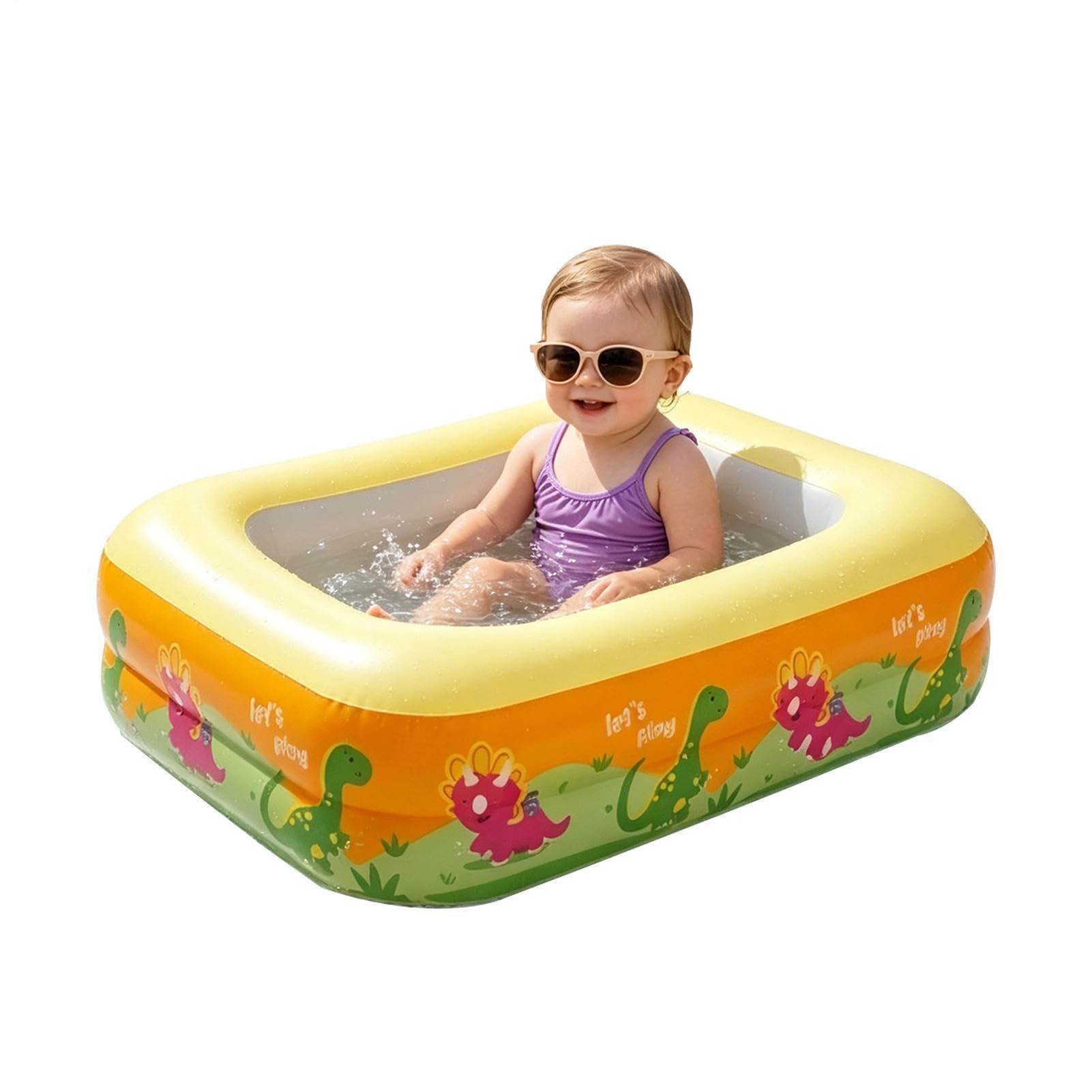 Piscina Inflable para Niños Bañera Portátil de PVC Antideslizante