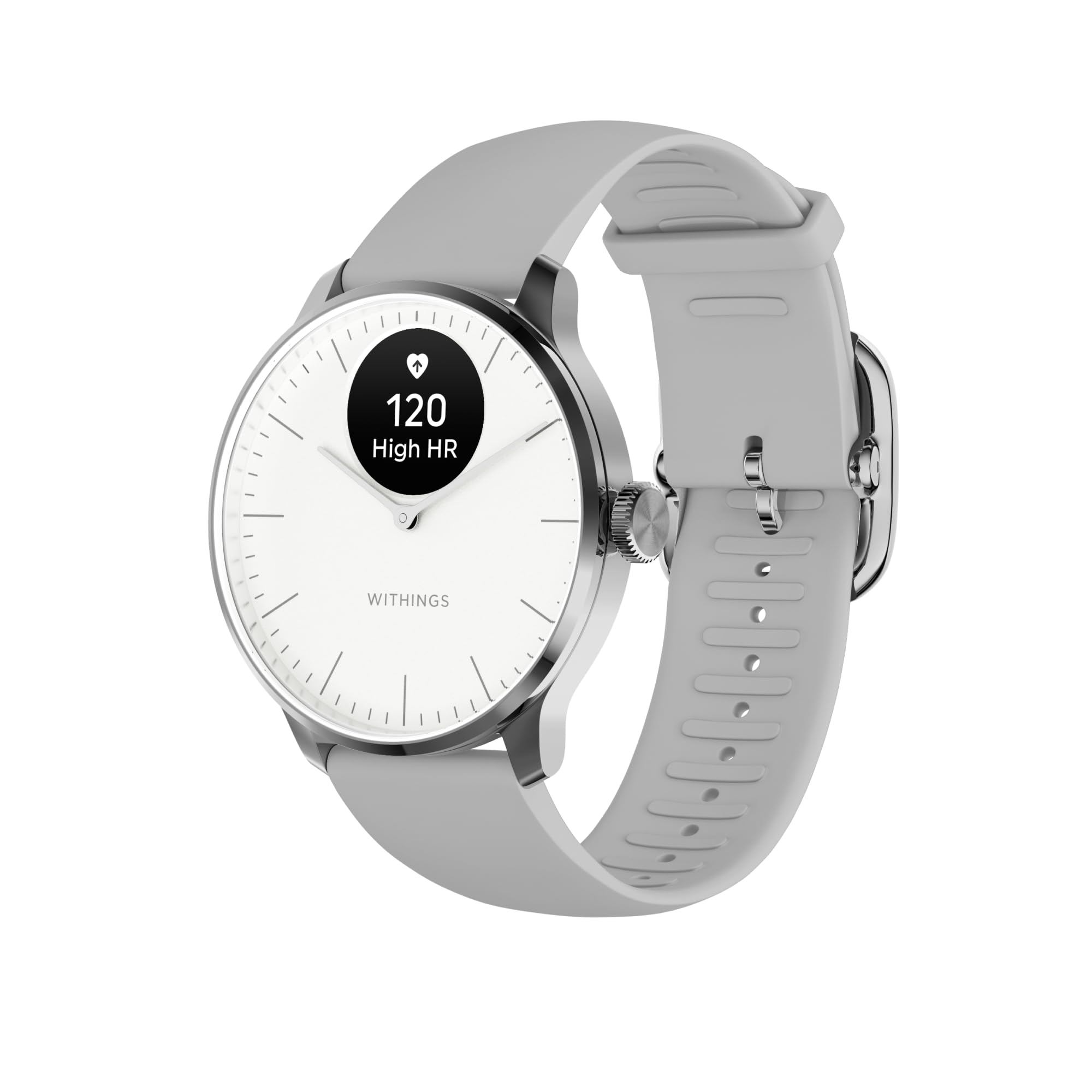Withings ScanWatch Light, Hybrid Smartwatch, 24/7 Heart Monitoring, Activity Tracking, Cycle Tracking, Sleep Monitoring