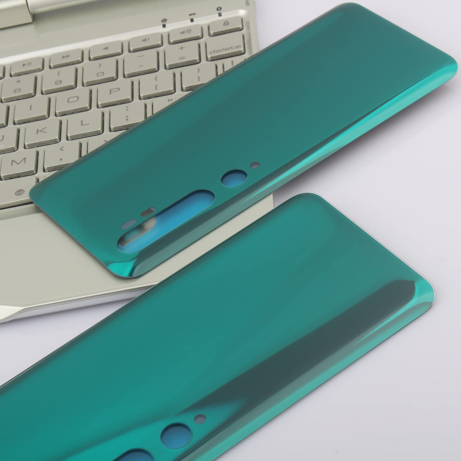 Pokrywa akumulatora do Xiaomi Mi Note 10 / Mi Note 10 Pro/Mi CC9 Pro Backcover Pokrywa komory akumulatora Pokrywa baterii Tylna strona + Narzędzie montażowe + Narzędzie do demontażu (zielona)