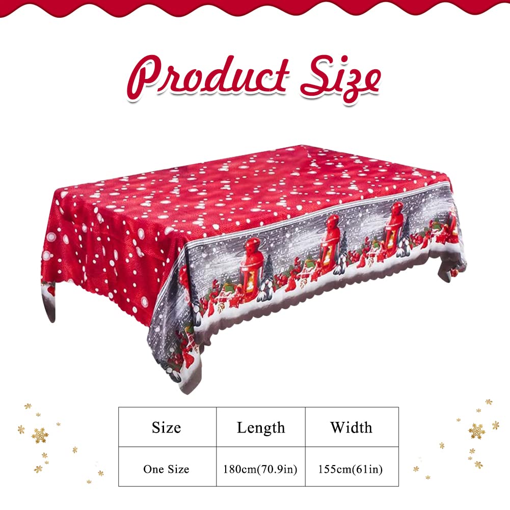 Nappe De Noël Rectangulaire Pour Décoration De Table - Grise - 150