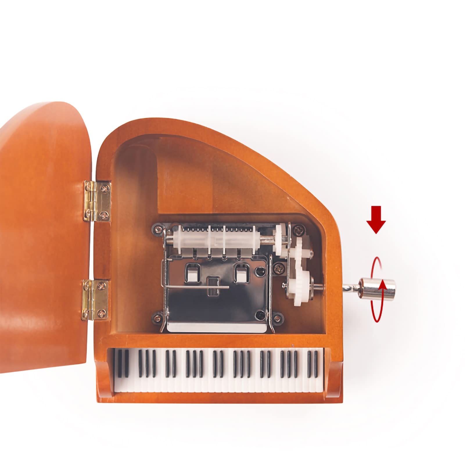Carillon Scatola Musicale Scatola di Musica for Pianoforte a Mano, Fai da Te Punteggio Musicale, Regali di Musica in Legno Creativo for la Vacanza di Natale di Compleanno Carillon Regalo di