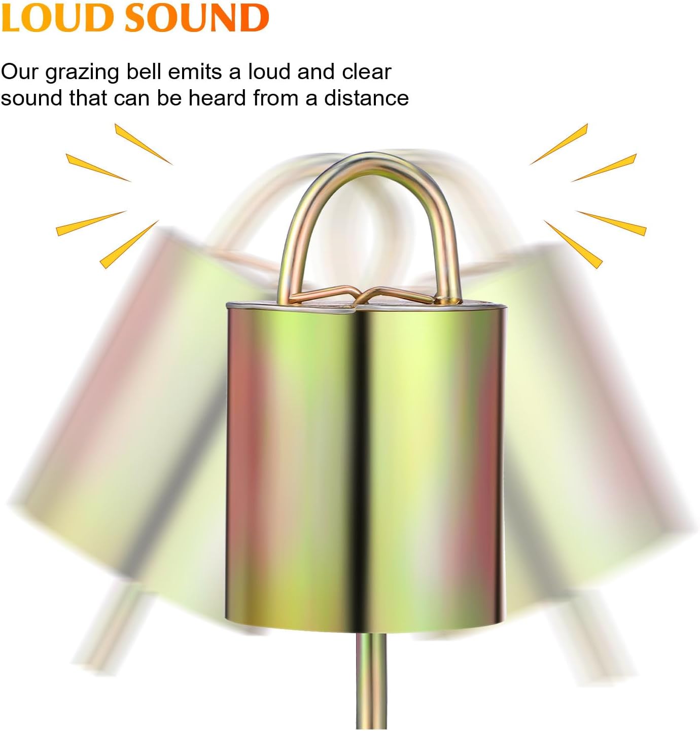 Goat Bells for Livestock Collars Rustic Copper Cow and Sheep Bells 2.55X1.37In Loud Sound Durable Metal Farm Grazing for Animal Tracking and Rustic Home D Cor
