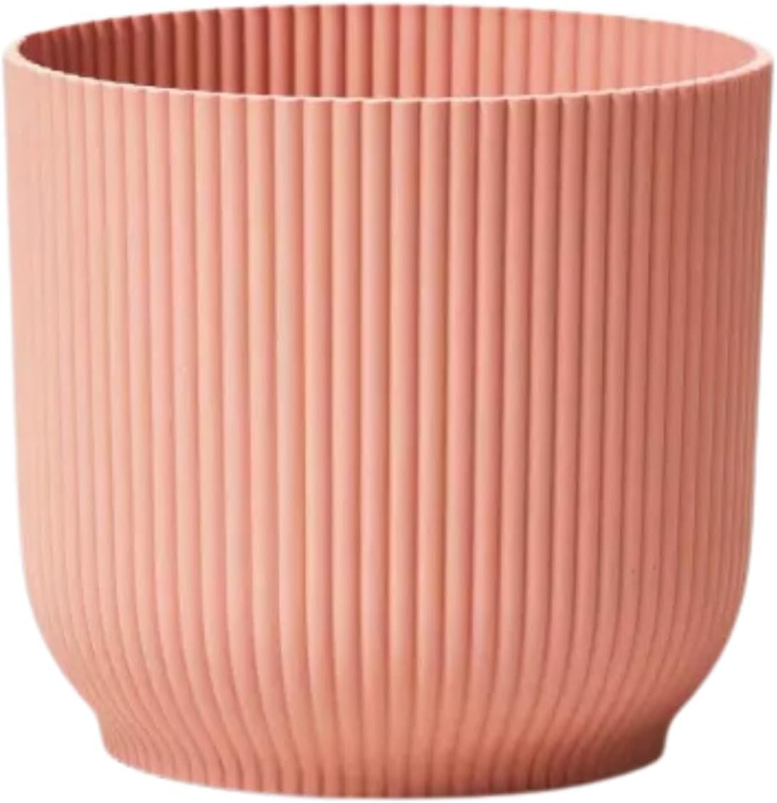 caprican Vibes Pink Plant Pot – Stylish Indoor & Outdoor Flower Pots for Small Plants, Cute Plastic Plant Pots for Houseplants (Delicate Pink 7 cm)