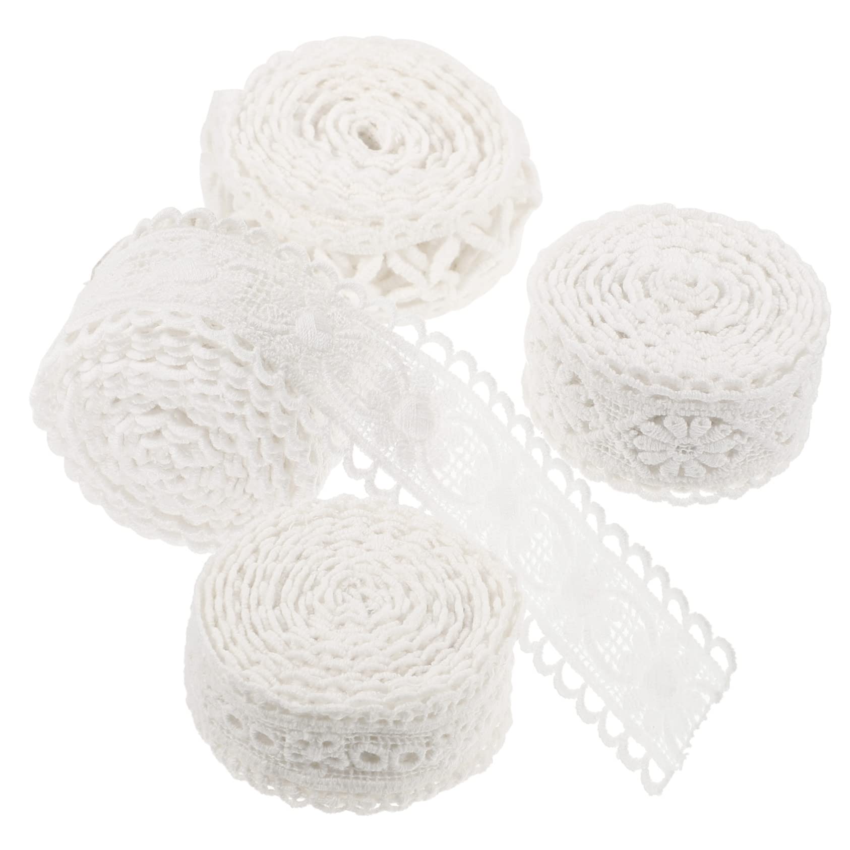 STOBOK 12rollos Cintas De Encaje Para Manualidades De Yardas Ribetes Para Decoración De Ropa y Accesorios De Costura