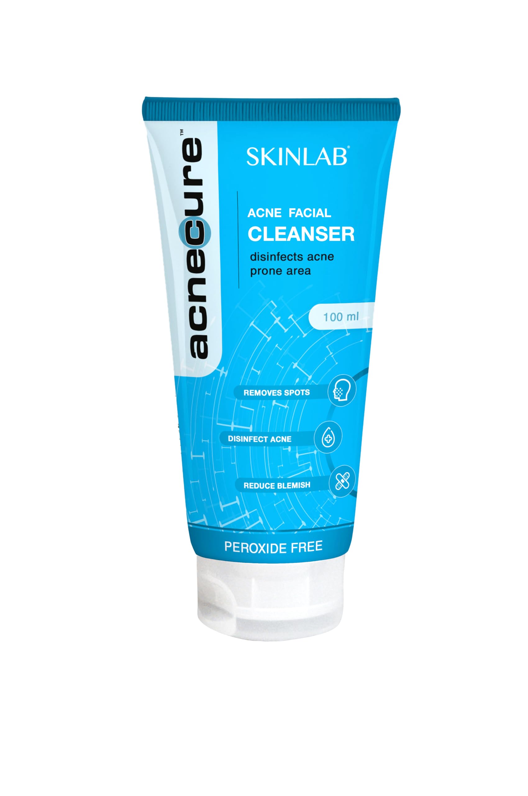 SKINLAB Acnecure Anti-Acne Face Cleanser | Disinfects Acne Prone Skin | With Salicylic Acid and Tea Tree Oil | 100ml