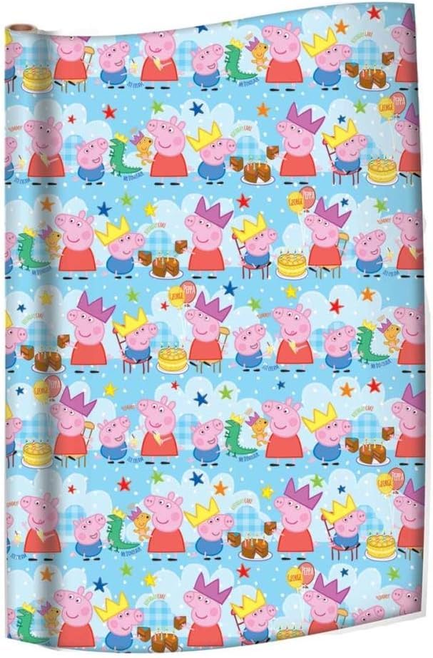 Peppa Pig Roll Gift Wrap - 2m X3 ROLLS