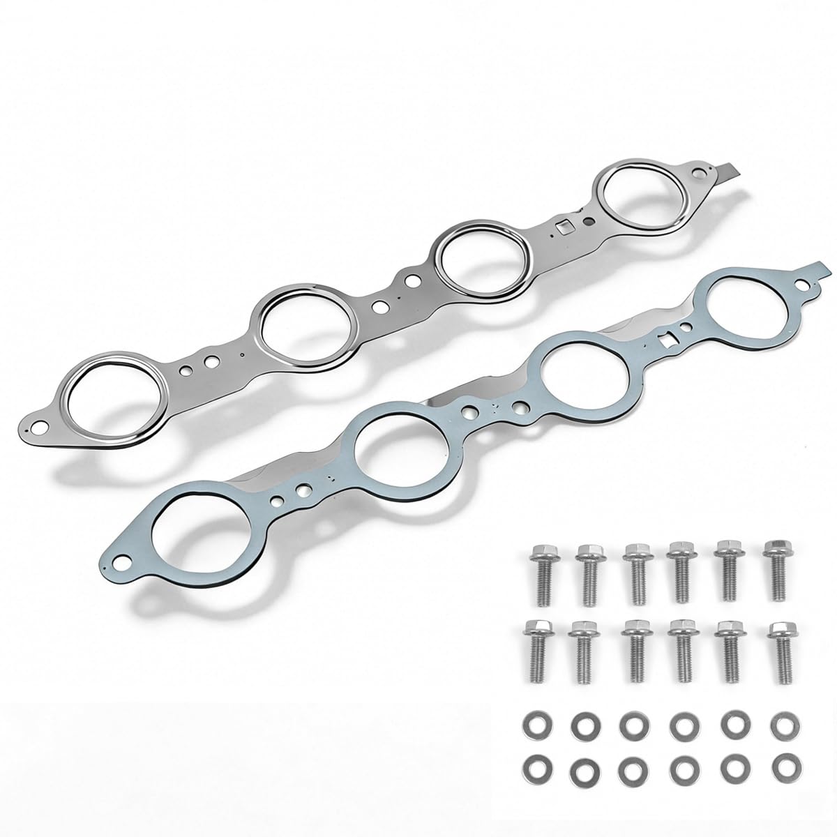 Photo 1 of Suno Power LS MLS Exhaust Manifold Gasket with Bolts Kit Replace# 12617944 12558573 For Chevy Silverado Suburban GMC Sierra LS1 LS2 LS3 LS6 LQ4 LQ9 LM7 4.8 5.3 5.7 6.0 6.2 Engines (Not LS7)