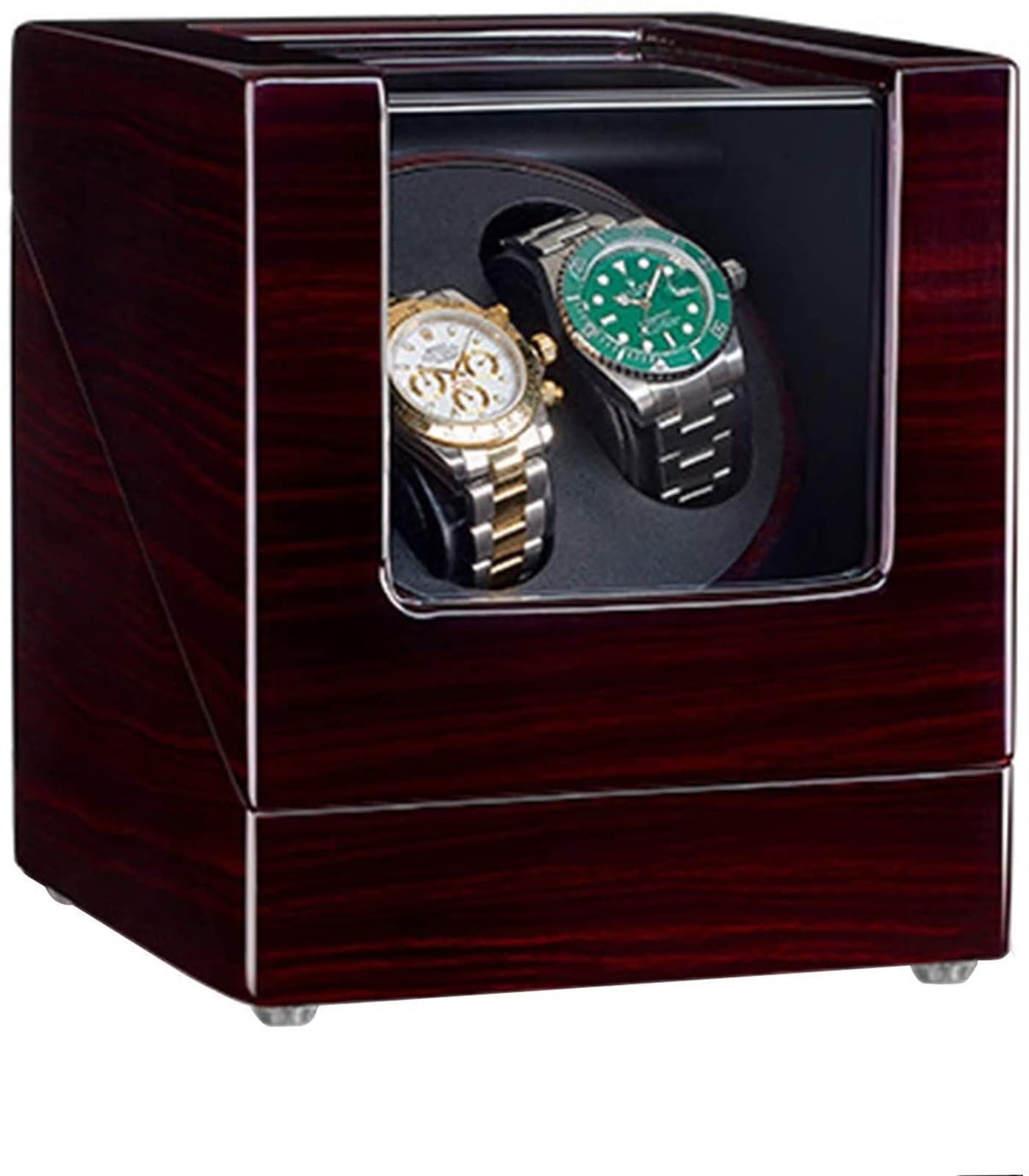 Boîte de remontoir de montres doubles pour garder vos bijoux à l'heure sur votre table