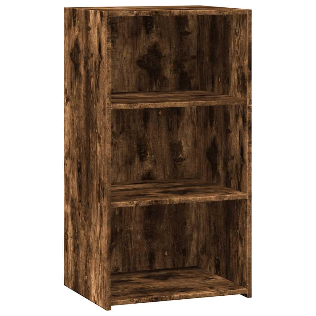 Credenza in rovere affumicato, 50 x 41 x 93 cm, comò in legno | Armadietto compatto con ampio spazio per soggiorno e corridoio. Superficie di facile manutenzione con elegante effetto legno.