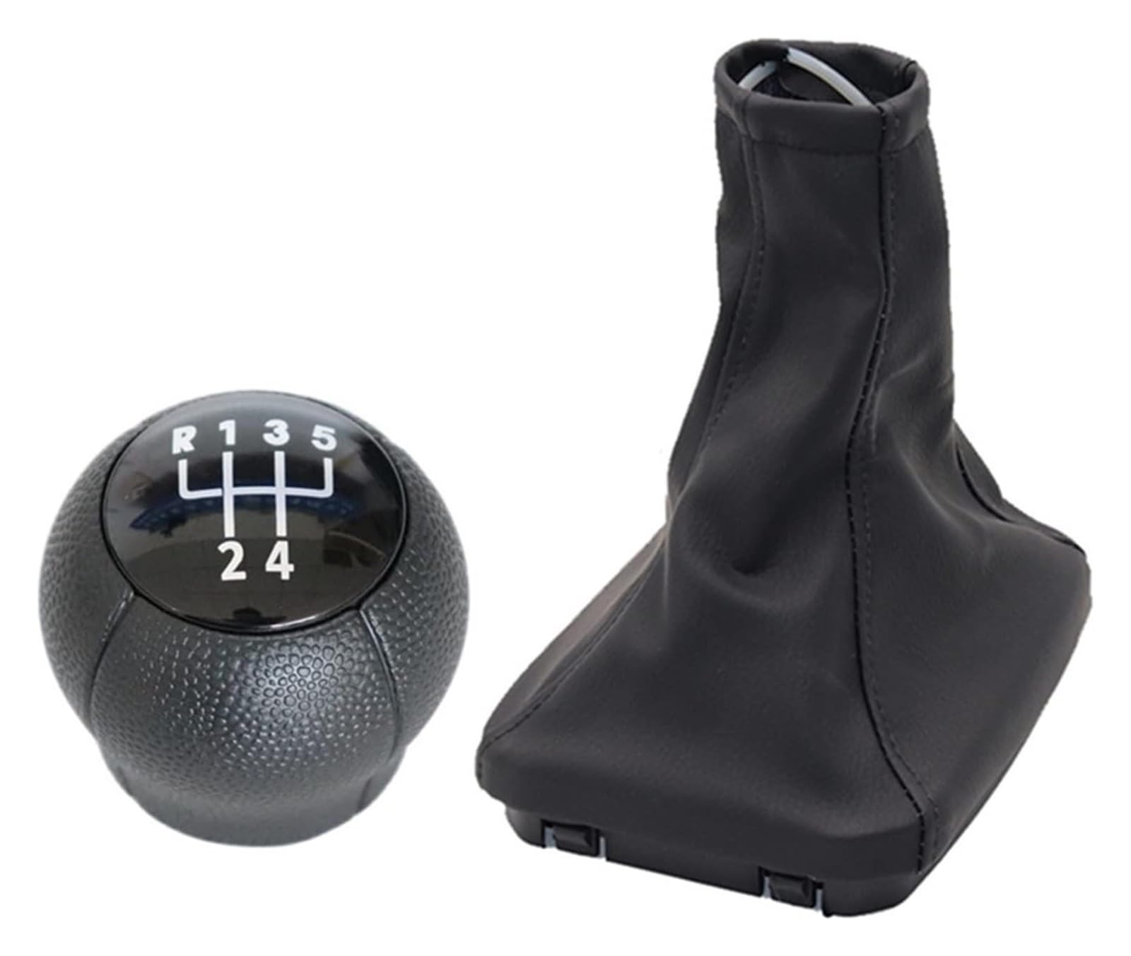 Utongmu B Boot Cover Manual Gear Shift Knob For Vauxhall For Opel For Meriva A 2003-2010 Car Gear Shift Knob Gaitor Lever Stick Leather Boot Cover(B Boot Cover)