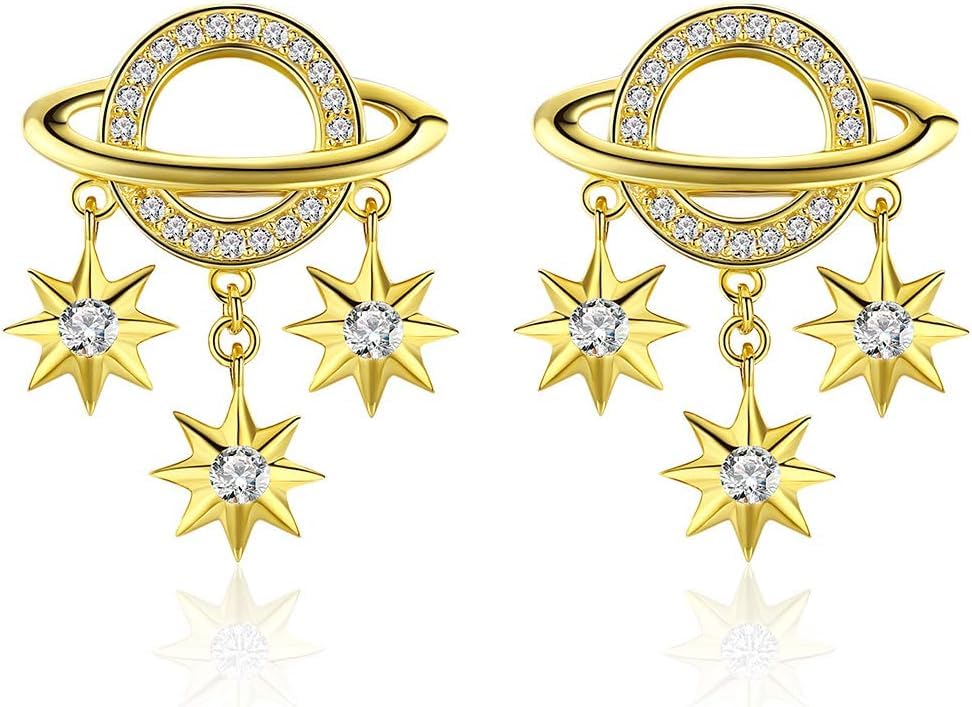 Boucles d'oreilles comète argent 925 idée cadeau femme idéal