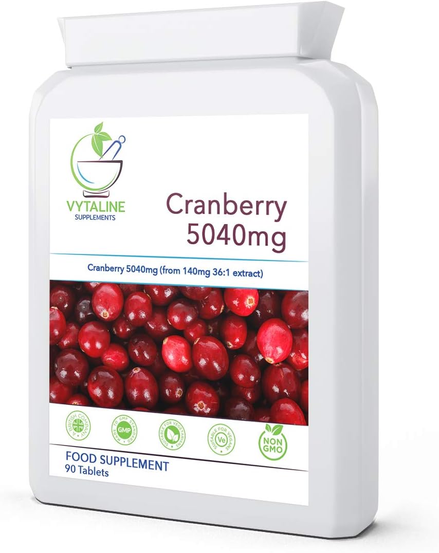 Cranberry Tablets for Urinary Infections90 x 5040mg (3 Months Supply