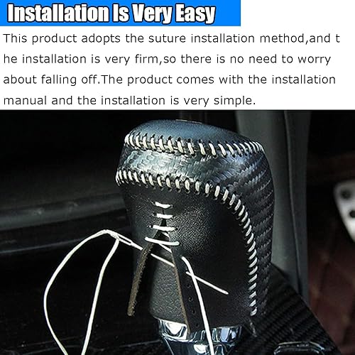 Miniatura 5 de Kakash Accesorios interiores personalizados para Mazda CX-30 2020 2021 2022, cubierta de cuero para palanca de cambios automática, funda de cuero