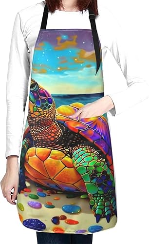 Miniatura 15 de Waterproof Apron With 2 Pockets,Kitchen Chef Aprons Bibs For Cooking Baking Painting Gardening Grooming Color-5