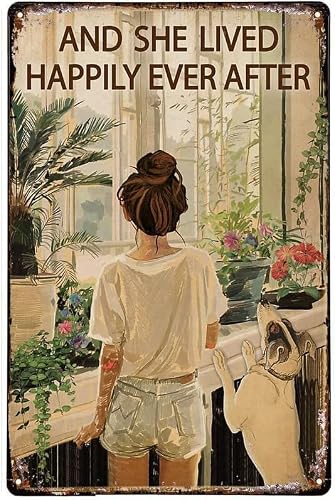 Gqwjksz Tin Sign 152 Vintage Metal Wall Art Sign Decor 8X12 Inch Garden, Office, Living Room