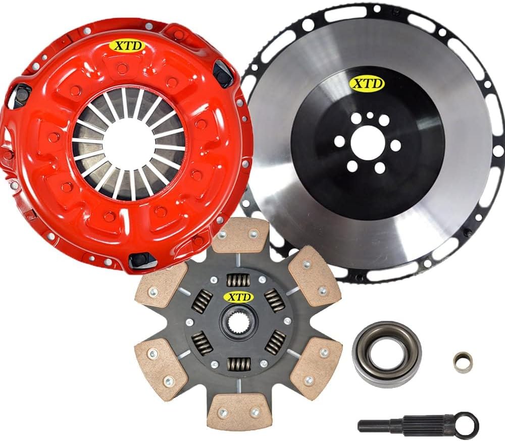 AMC Stage 3 Clutch Kit & Flywheel Compatible With 98-99 Nissan Frontier 2.4L KA24DE 96-97 Nissan Pickup KA24E