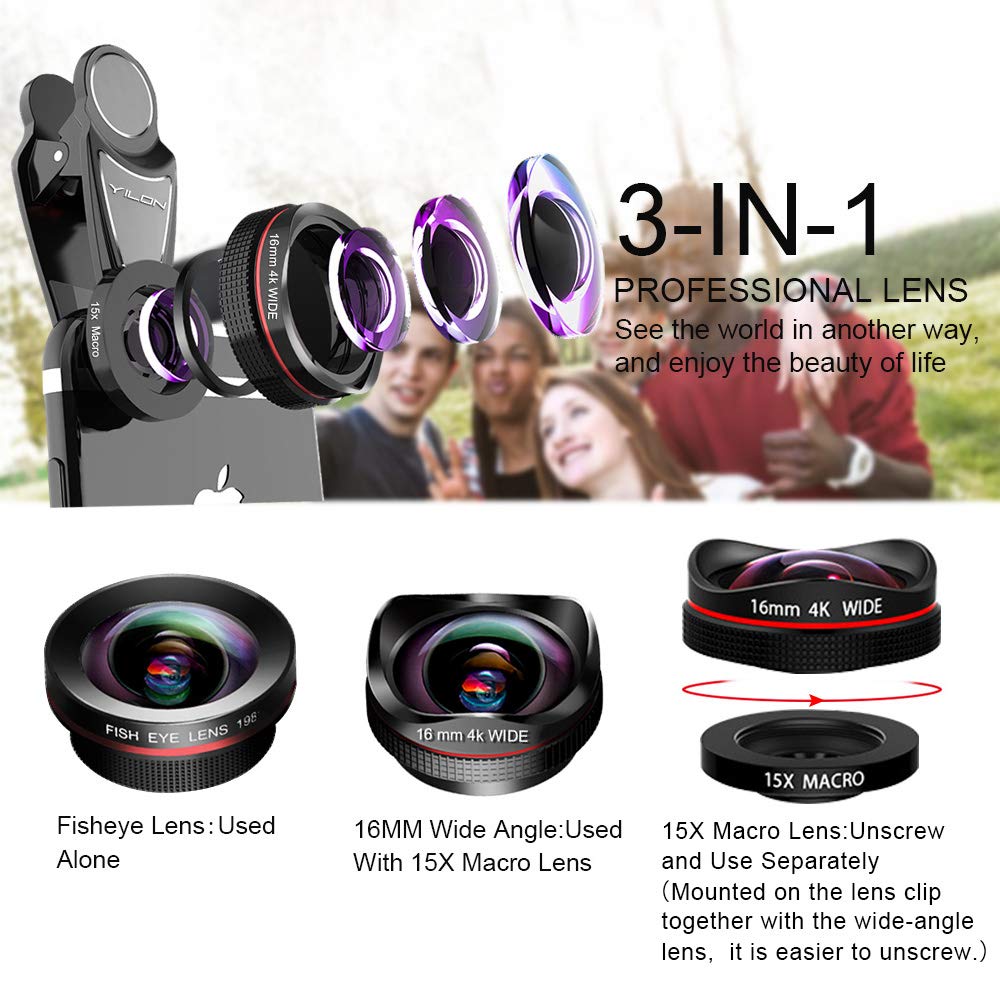 Obiettivo 2 In 1 Per Smartphone - Grandangolare 0.45X E Macro 15X Per Foto Professionali - Foto 11