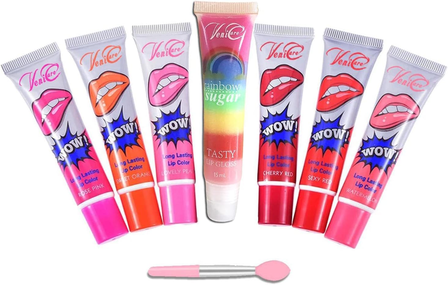 6 Colors Tattoo Magic Color Peel Off Mask Tint Long Lasting Waterproof Lip Gloss