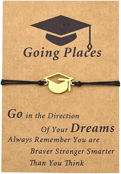Graduation Bracelet for Friends Classmates Graduation Grad Gifts Positive Graduates Gift