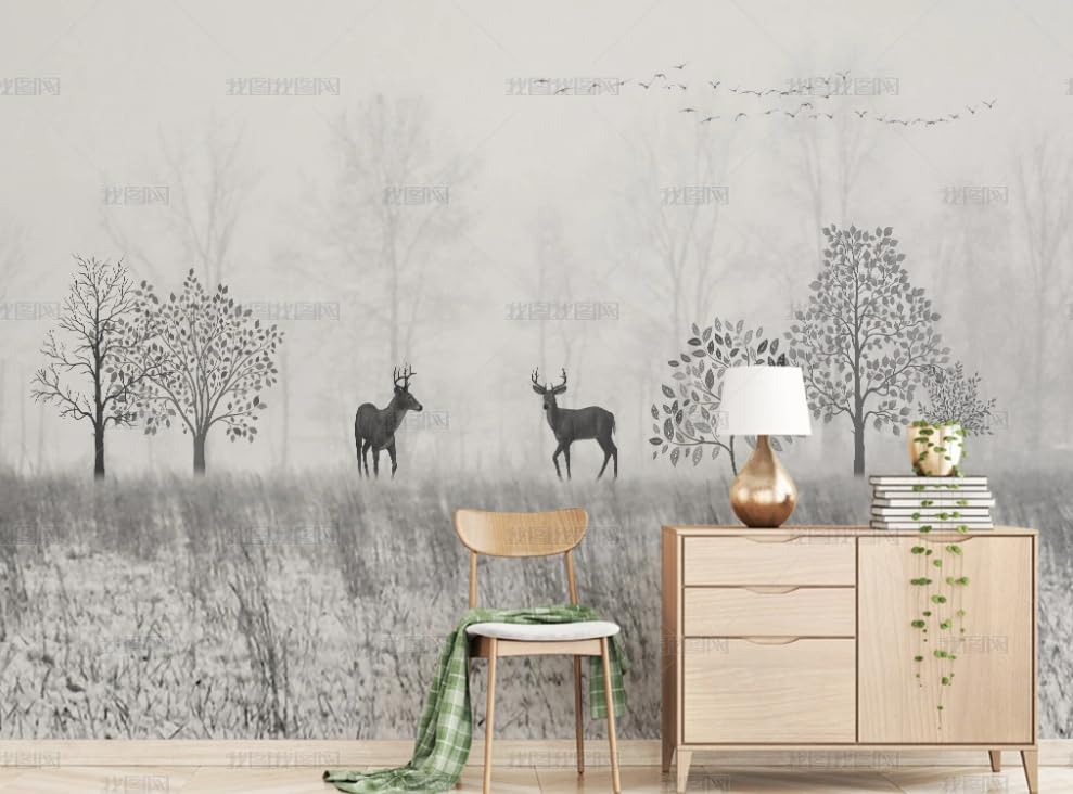 Papier peint intissé paysage pour agrandir une pièce et masquer les imperfections murales