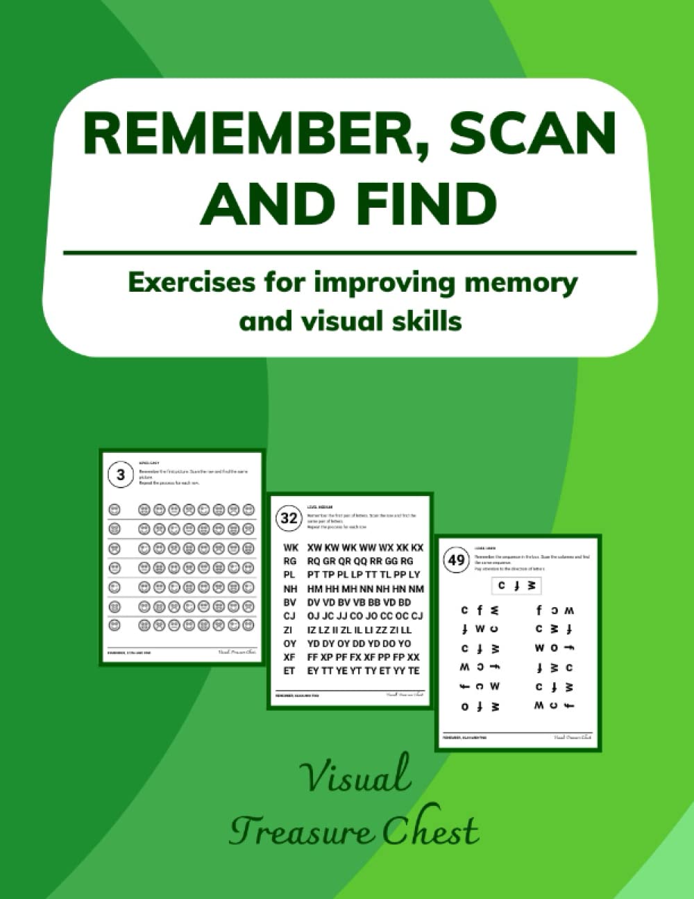 Remember, scan and find: Exercises for improving memory and visual skills