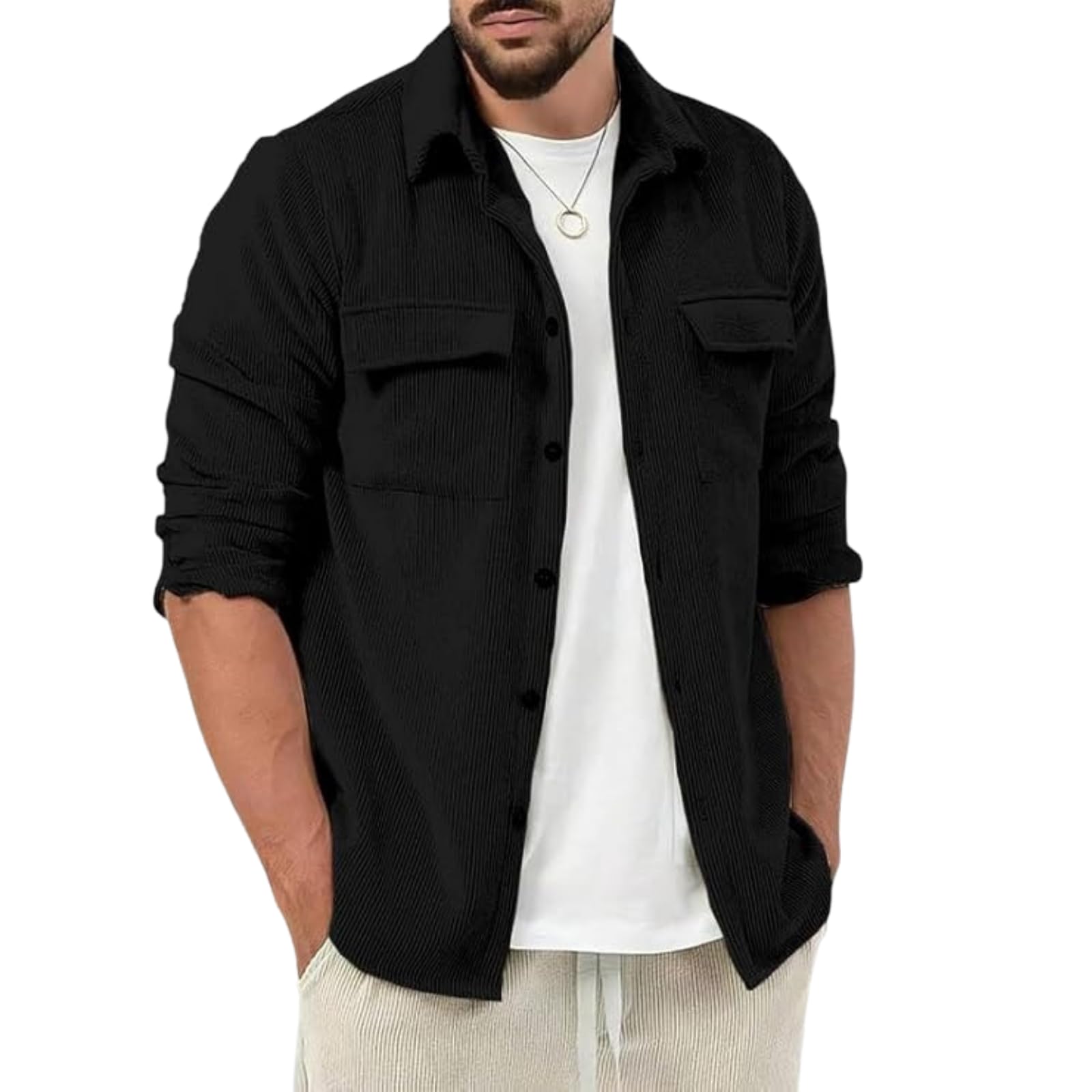 combraided Men's Regular Jacket_Black_S-picture-50