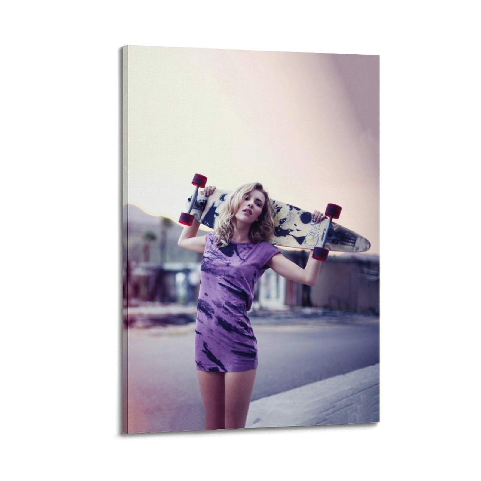 XKUGA Street Graffiti Poster Vintage Athlete Model Skateboarding Modern Decorative Canvas Prints - Ideal Wall Art for Family, Man Cave, Game Room, Boys & Girls Bedroom 20x30inch(50x75cm)