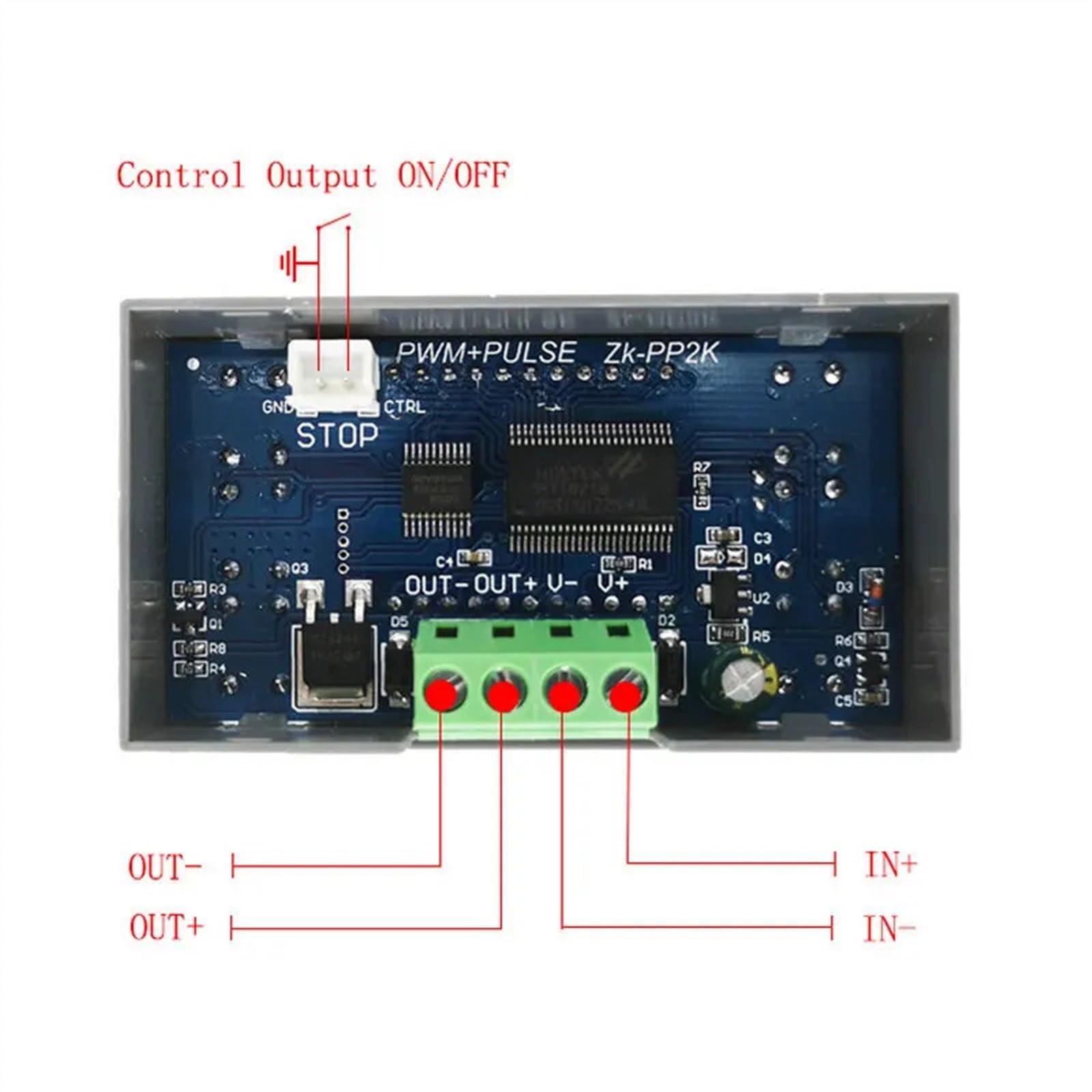 Générateur de Signal ZK-PP1K double Mode LCD PWM 1 canal 1Hz-150KHz PWM fréquence d'impulsion Cycle de service générateur d'onde carrée réglable (Color : ZK-PP1K)