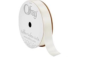 5/8" Wide Single Face Satin Craft and Decorative Ribbon