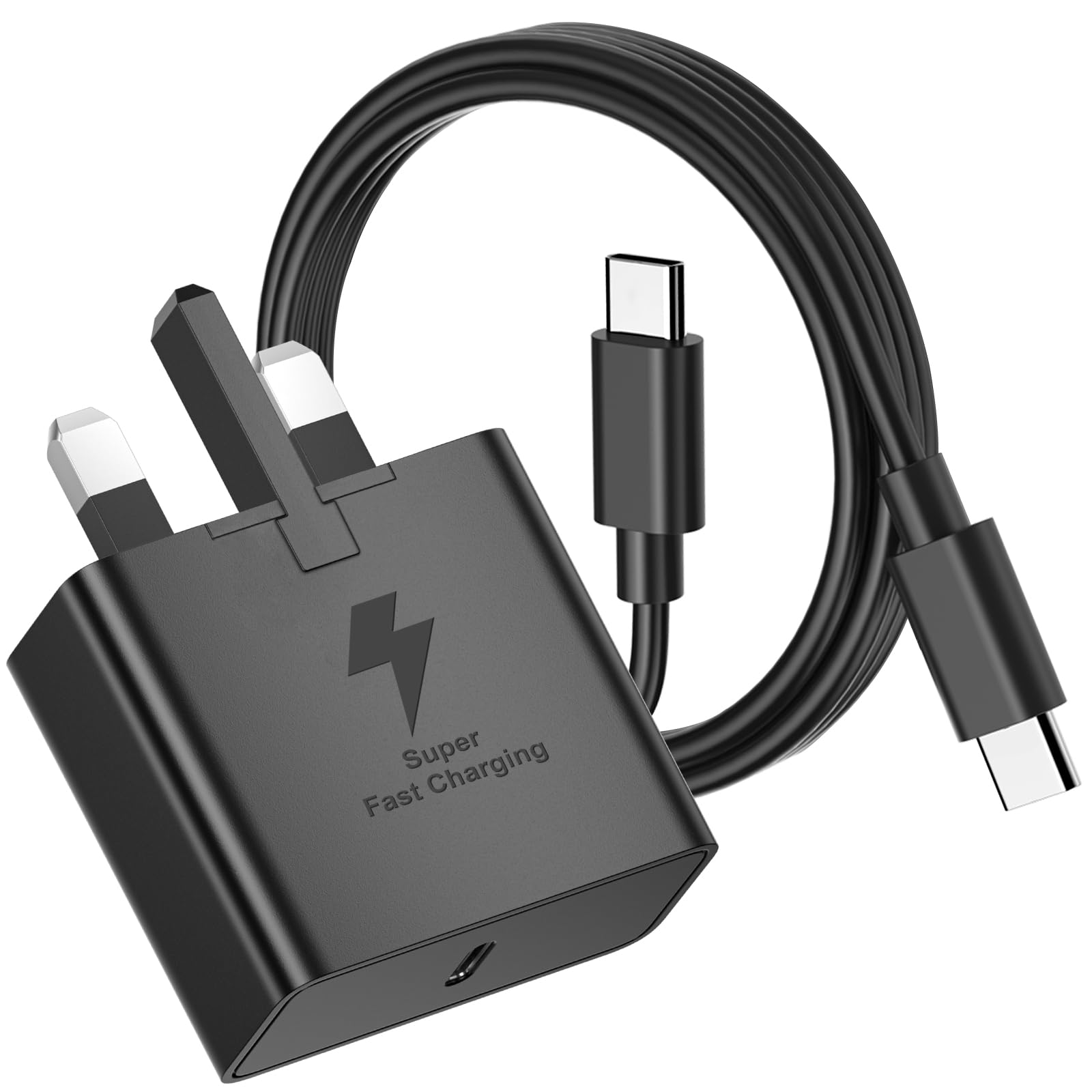 45W Super Fast USB C Charger for Samsung Galaxy S26 Ultra/S26+/S26/S25/S25+/S25 Ultra/S24/S24 Ultra/S23/S22/A55/A54/A15/A14, USB C Super Fast Charger with USB Type C Charging Cable and Plug Charge