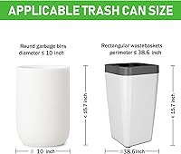 Vista 2 de Bolsas de compost, 5 galones, 20 litros, extra gruesas de 0.78 mils, bolsas de desechos de alimentos biodegradables con US BPI ASTM D6400 y Europe